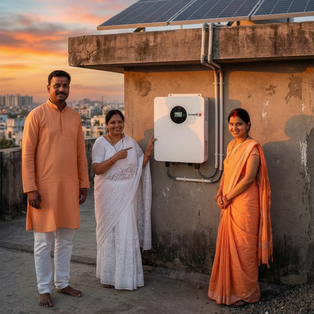 evbooth Hybrid Pro 3kW solar inverter system