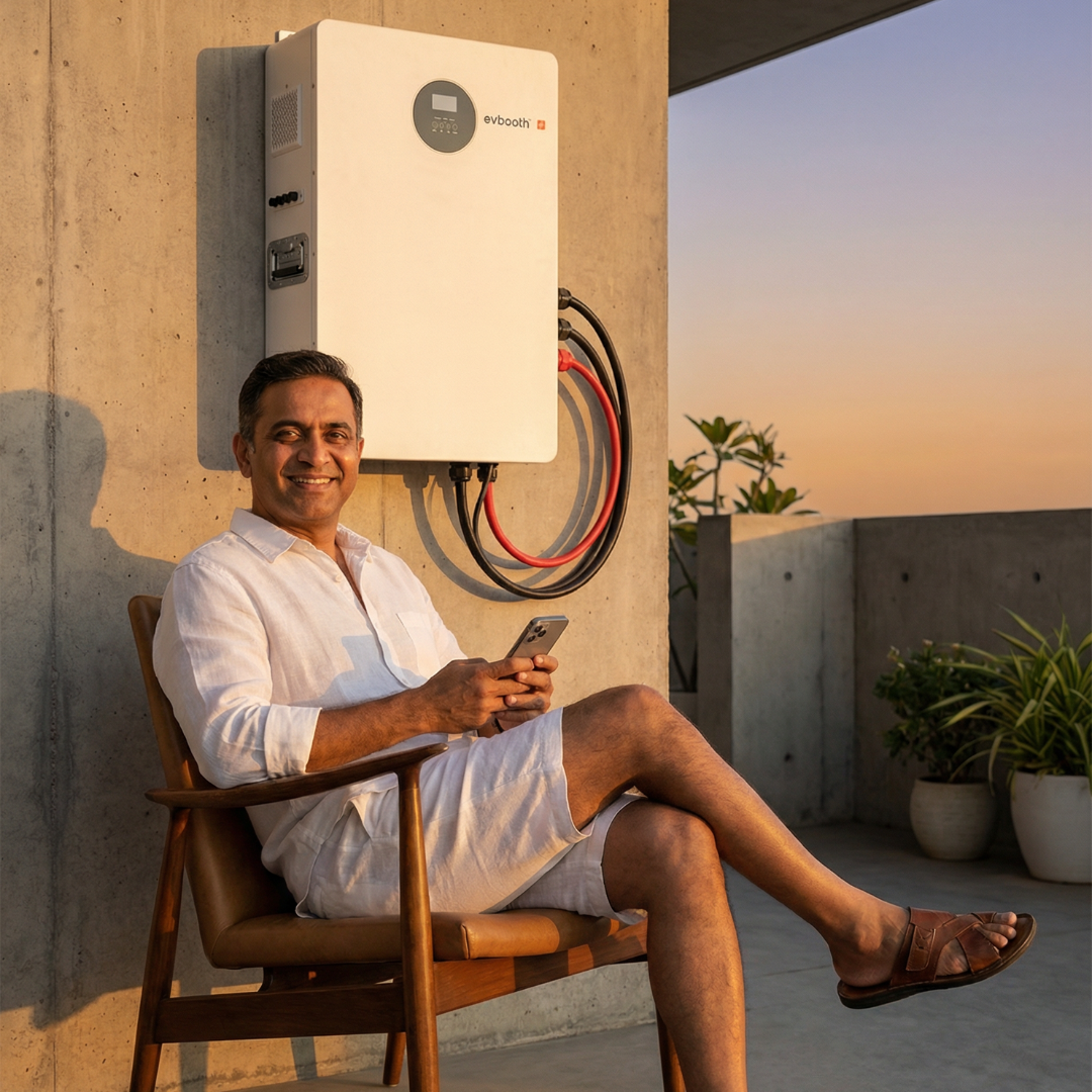 evbooth Hybrid Pro 3.6kW solar inverter system