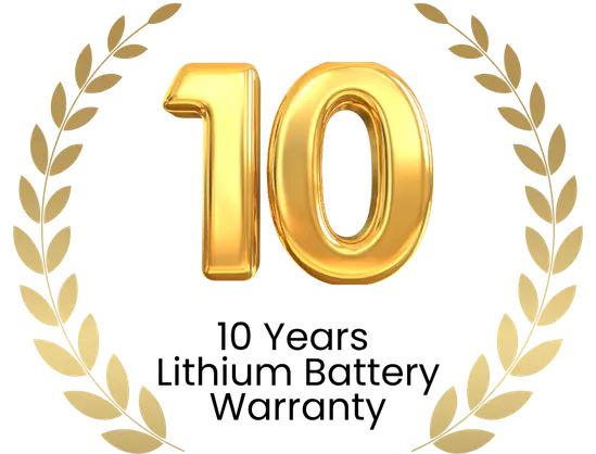 10 Years Battery Warranty