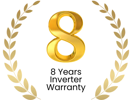 8 Years Inverter Warranty